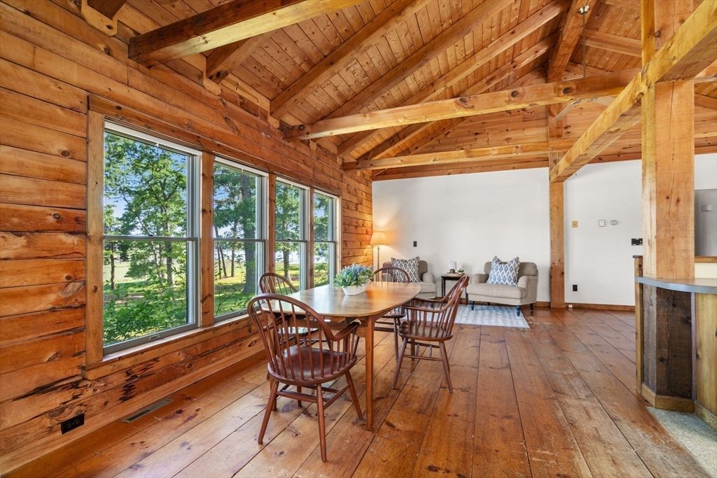 Dining room, Interior, Wooden Beams, Wooden Ceilings, Wood Texture Flooring, Wooden Walls