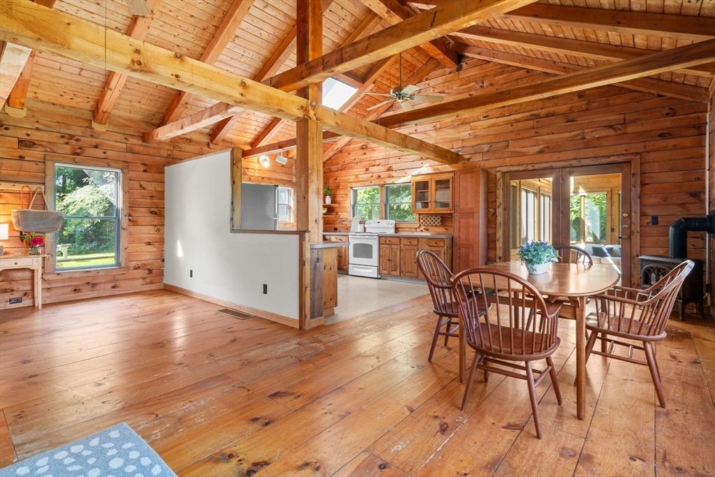 Dining room, Interior, Kitchen, Wooden Beams, Wooden Ceilings, Wood Texture Flooring, Wooden Walls