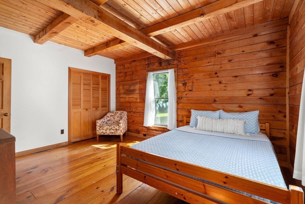 Bedroom, Interior, Wooden Beams, Wooden Ceilings, Wood Texture Flooring, Wooden Walls