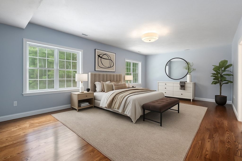Bedroom, Interior, Wood Texture Flooring