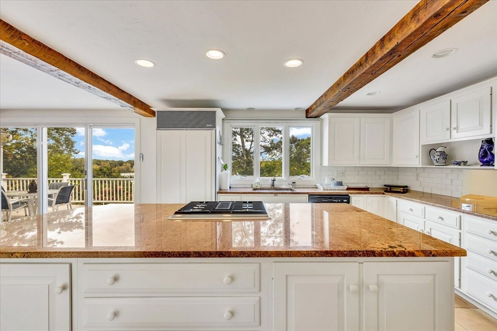 Interior, Kitchen, Recessed Lighting, Wooden Beams