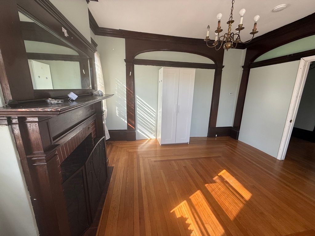 Chandelier, Interior, Wood Texture Flooring