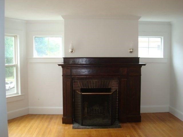 Fireplace, Interior, Wood Texture Flooring