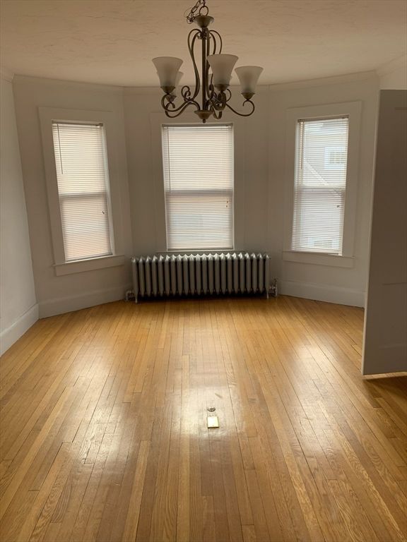 Chandelier, Empty room, Interior, Wood Texture Flooring