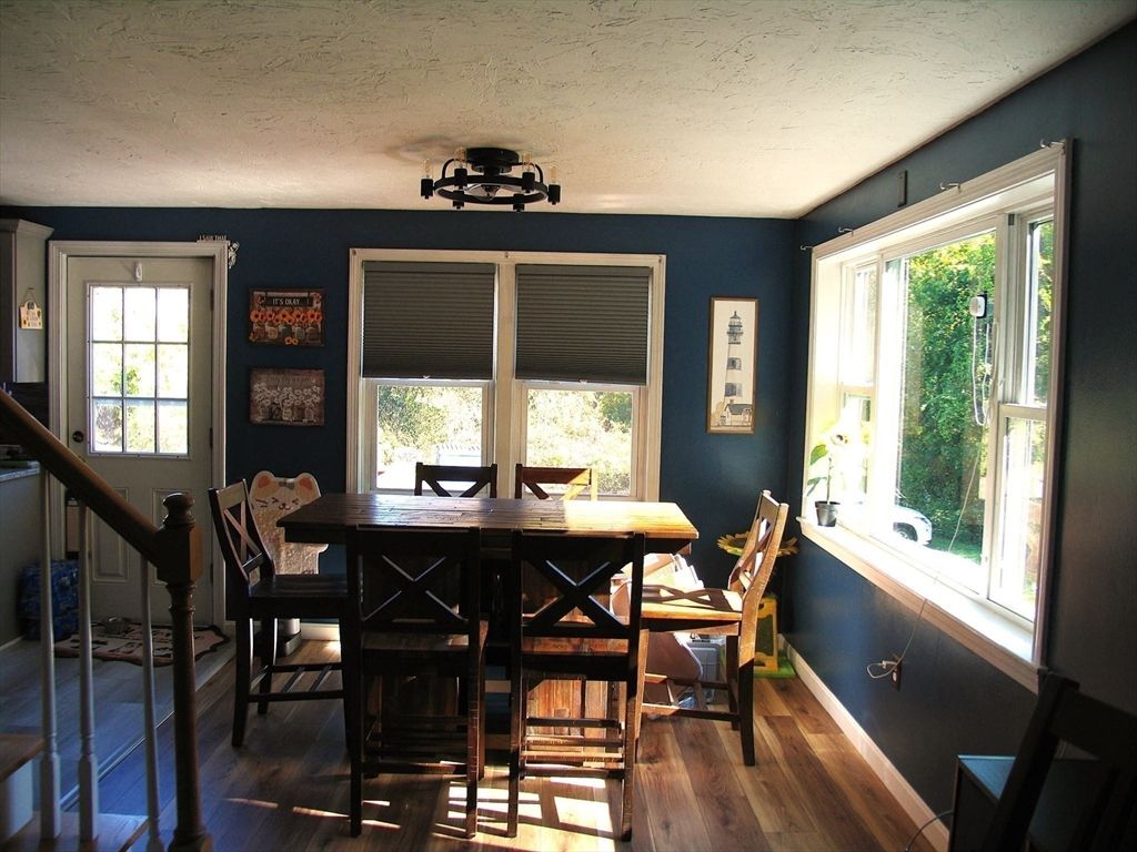 Dining room, Interior, Wood Texture Flooring