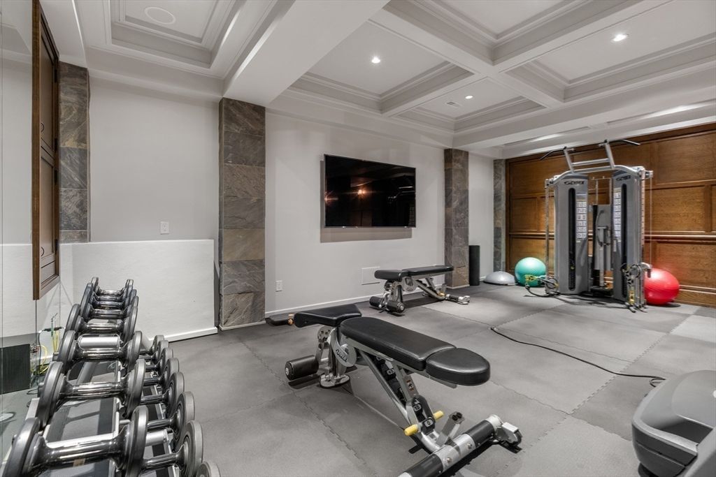 Fitness Equipment, Interior, Recessed Lighting