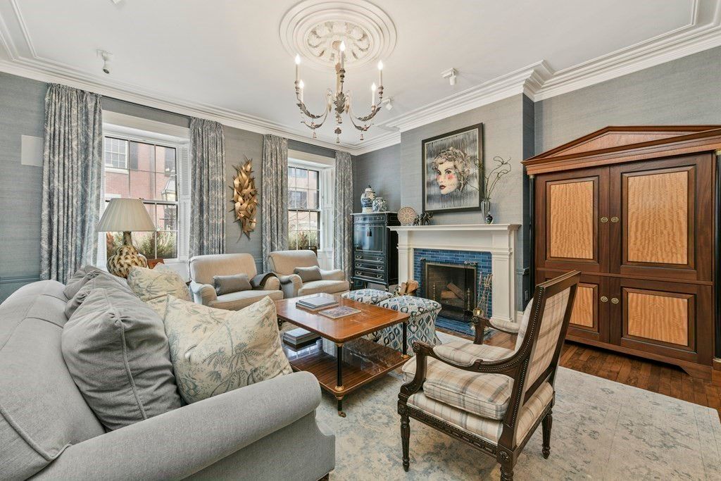 Chandelier, Fireplace, Interior, Living room, Wood Texture Flooring