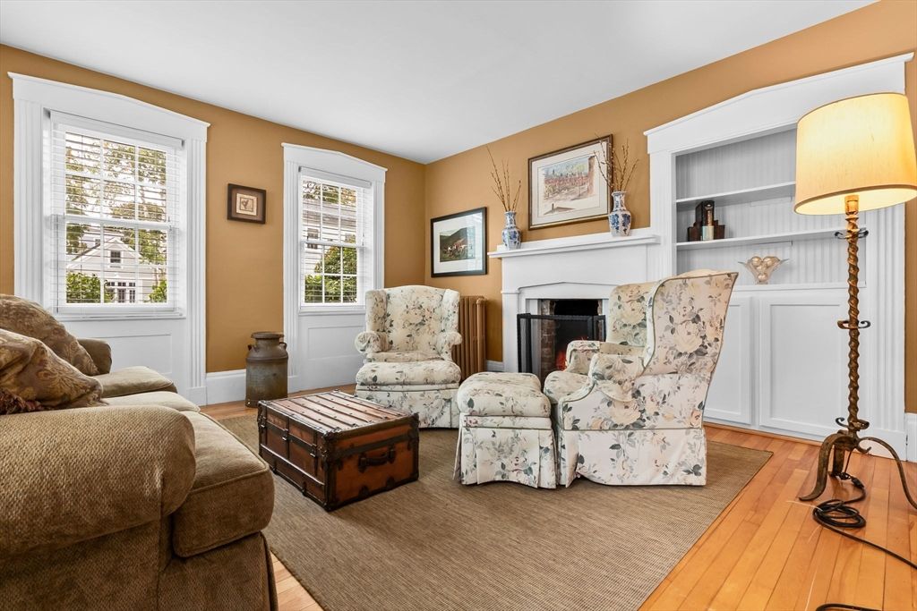 Fireplace, Interior, Living room, Wood Texture Flooring