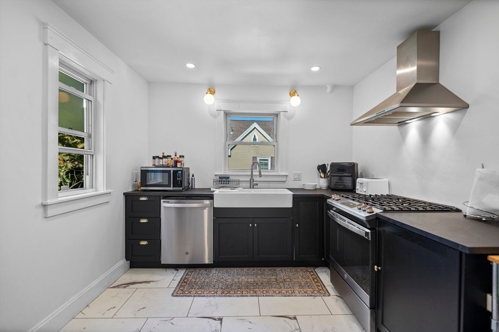 Interior, Kitchen, Recessed Lighting, Stainless Steel Appliances