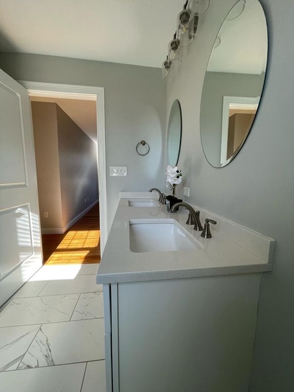 Bathroom, Dual Sink Vanities, Interior, Marble