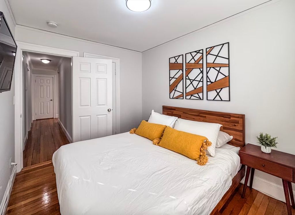 Bedroom, Interior, Wood Texture Flooring
