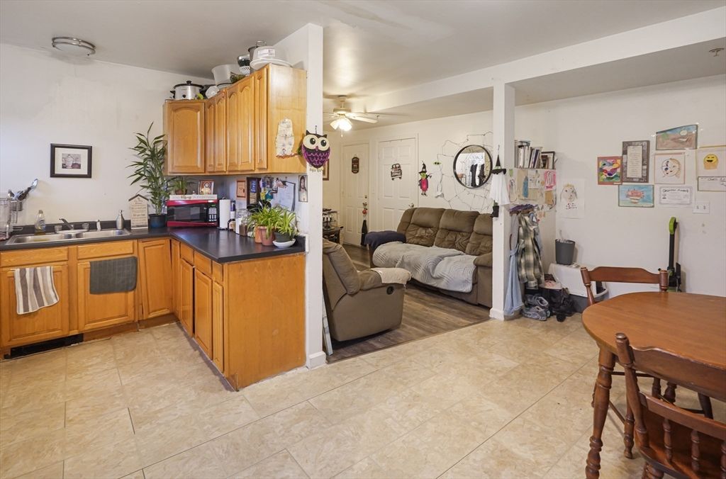 Interior, Kitchen, Living room, Wood Texture Flooring