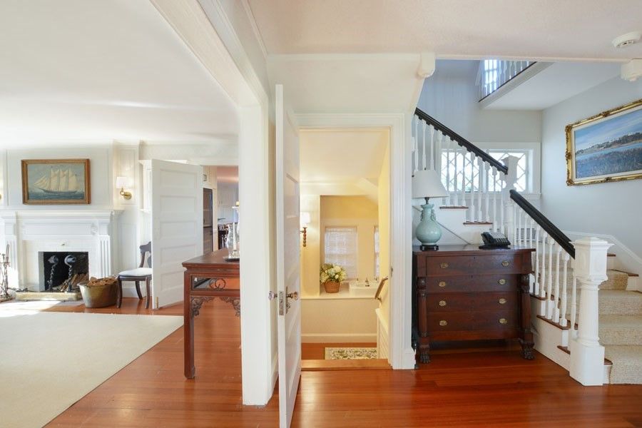 Fireplace, Interior, Wood Texture Flooring