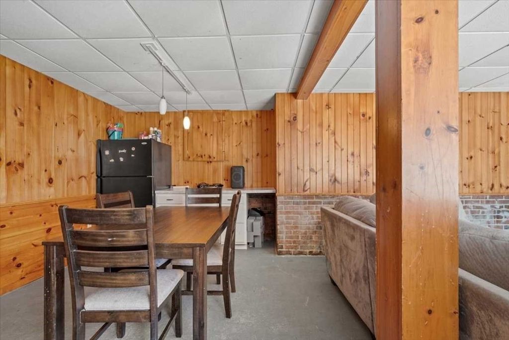 Dining room, Interior, Wooden Walls