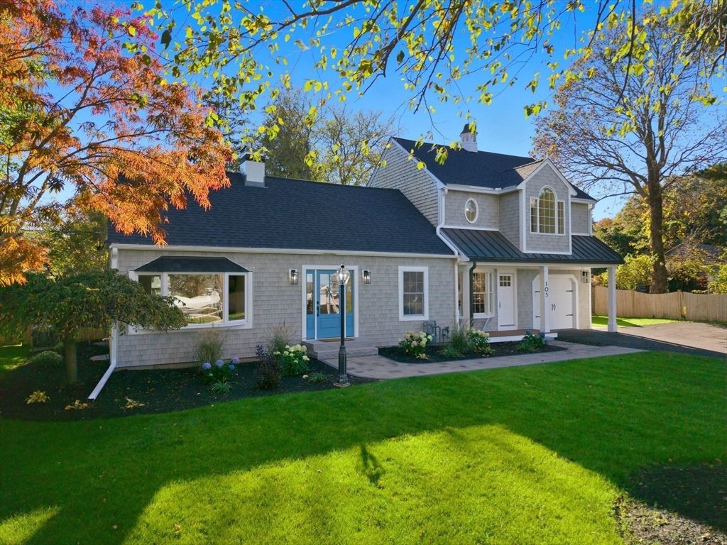 Attached, Backyard, Exterior, Facade, Cape Cod