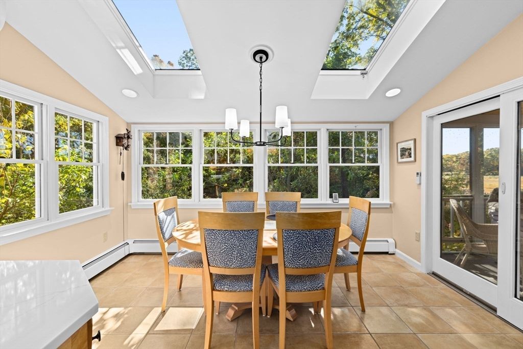 Dining room, Glass Ceilings, Interior, Pendant Lights, Sun Room