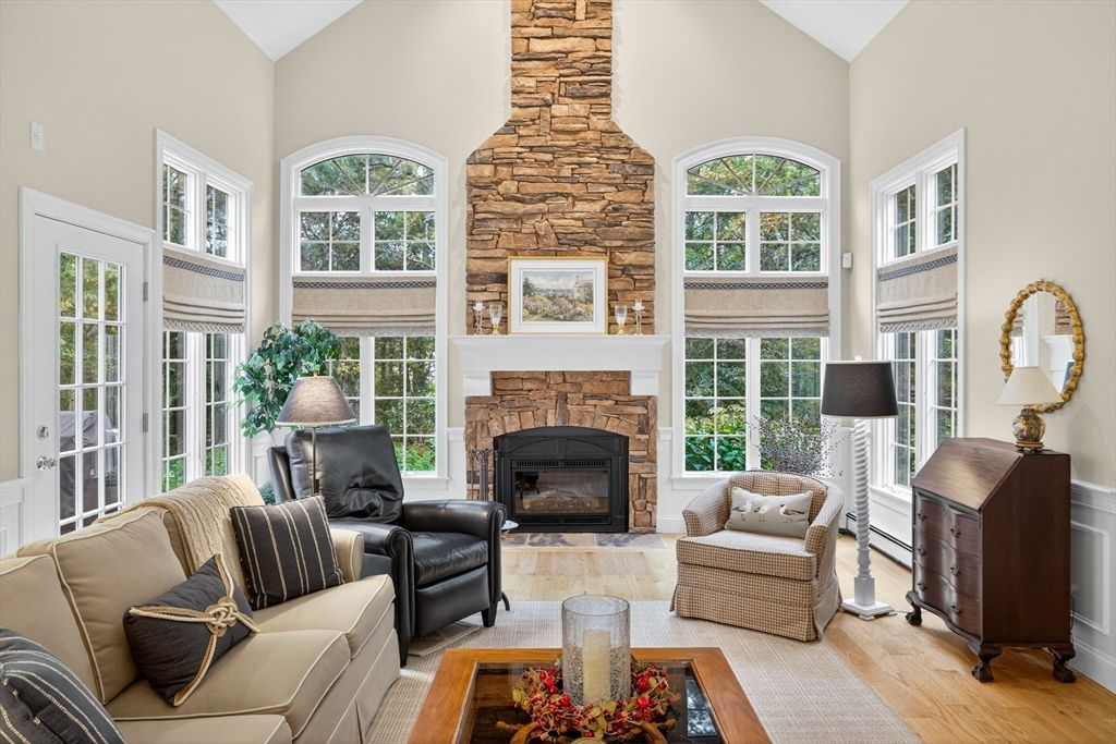 Fireplace, Interior, Living room, Wood Texture Flooring