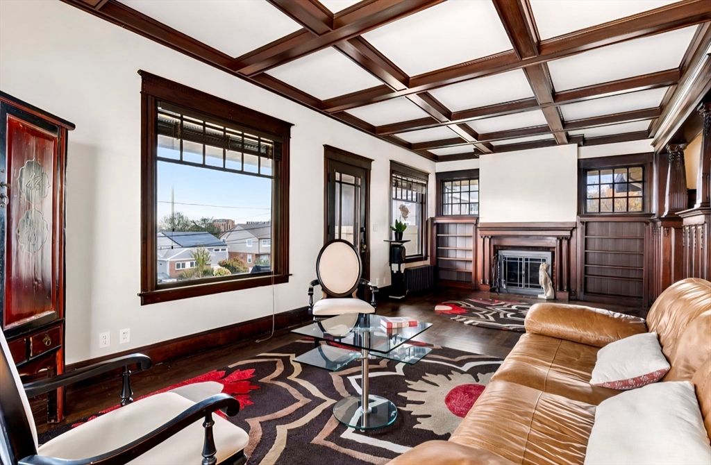 Fireplace, Interior, Living room, Wooden Beams