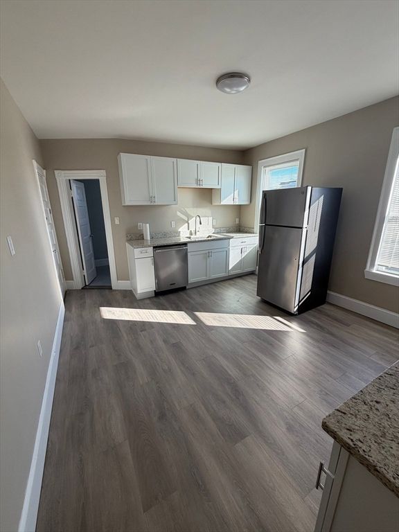 Interior, Kitchen, Wood Texture Flooring
