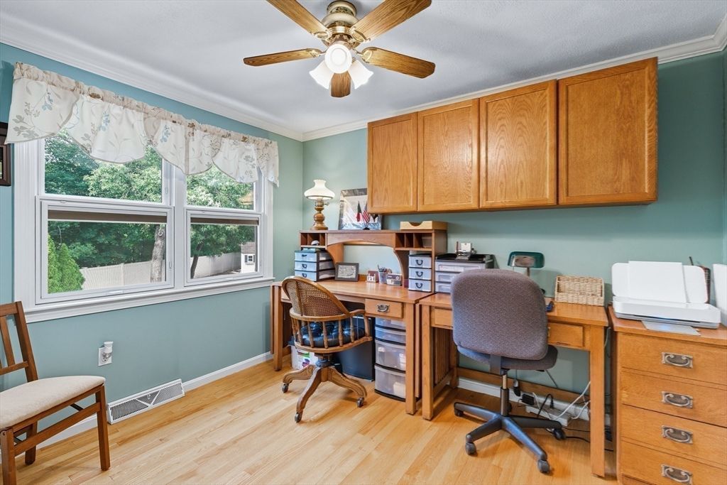 Home Office, Interior, Wood Texture Flooring
