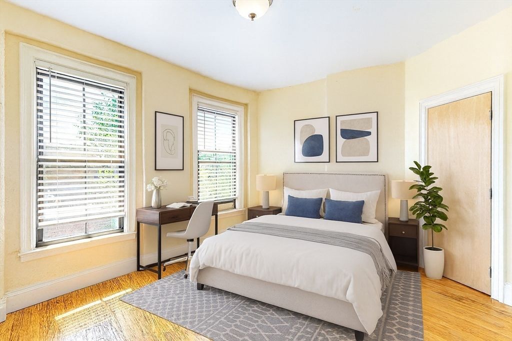 Bedroom, Home Office, Interior, Wood Texture Flooring