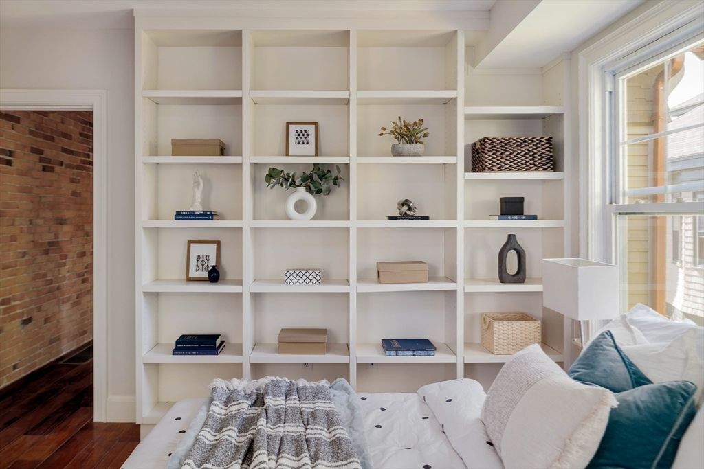 Interior, Stone Walls, Wood Texture Flooring