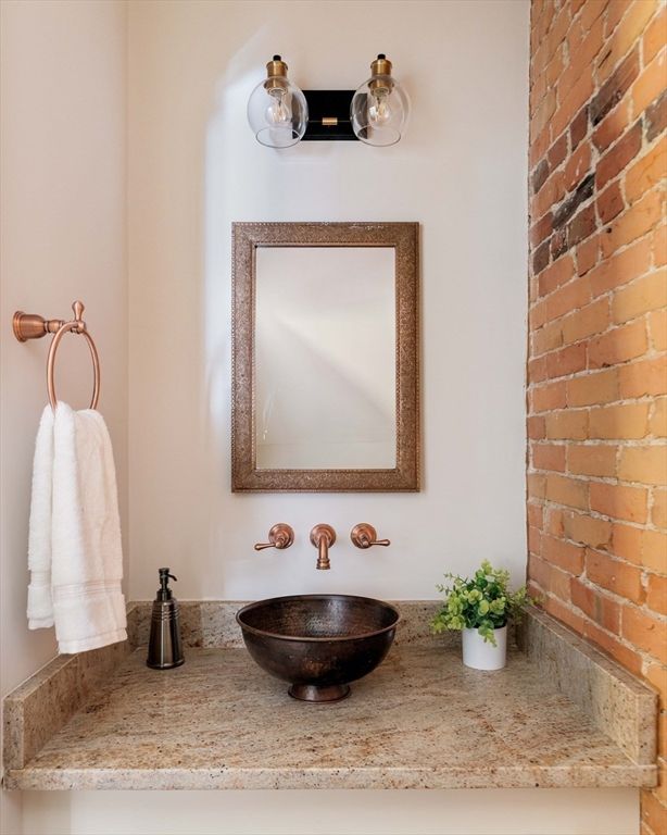 Bathroom, Interior, Stone Walls