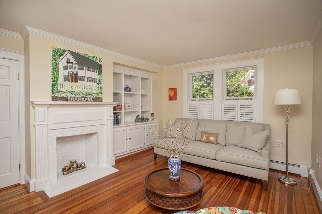 Fireplace, Interior, Wood Texture Flooring