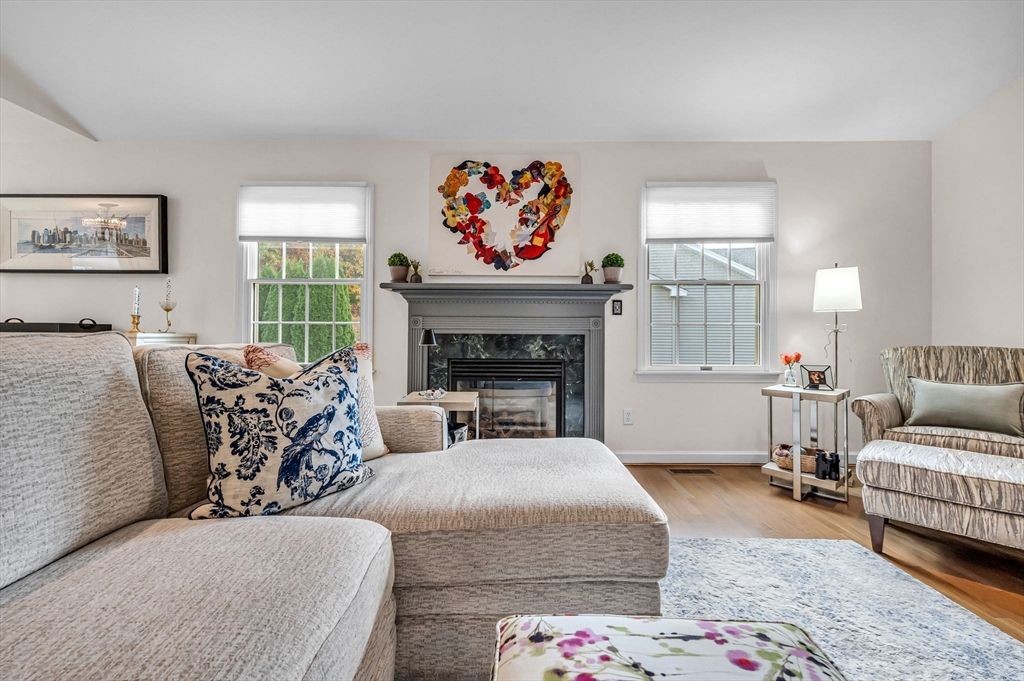 Fireplace, Interior, Wood Texture Flooring