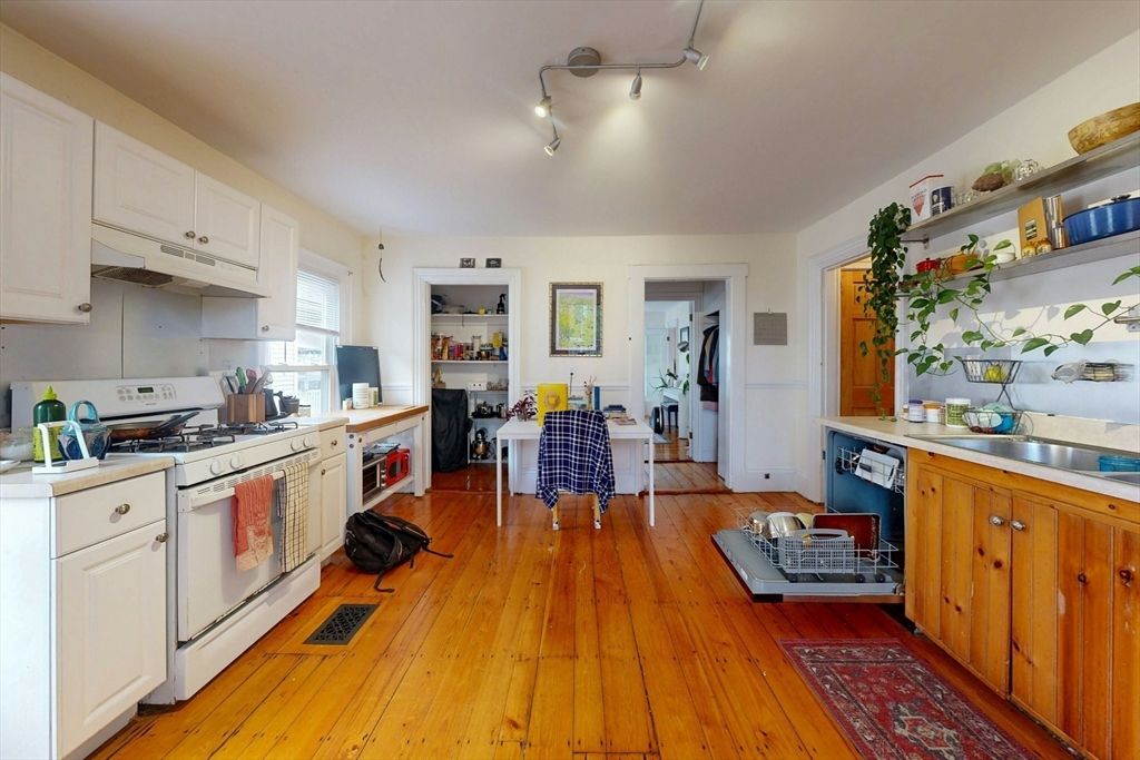 Interior, Kitchen, Wood Texture Flooring