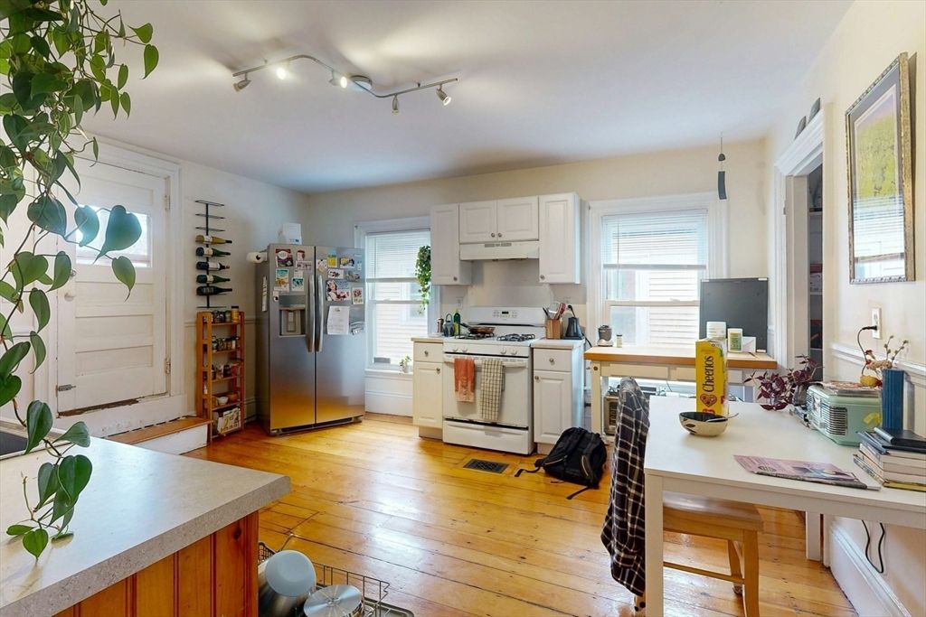 Interior, Kitchen, Wood Texture Flooring