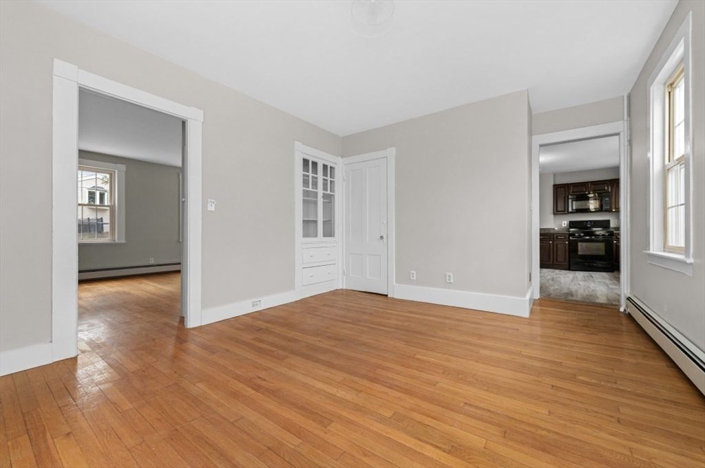 Empty room, Interior, Kitchen, Wood Texture Flooring