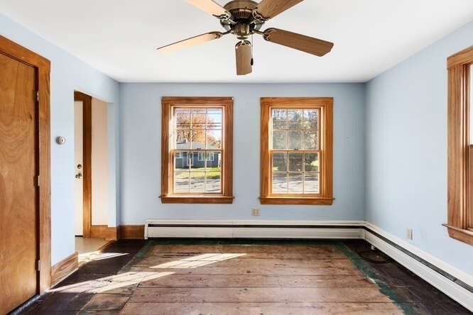 Empty room, Interior, Wood Texture Flooring