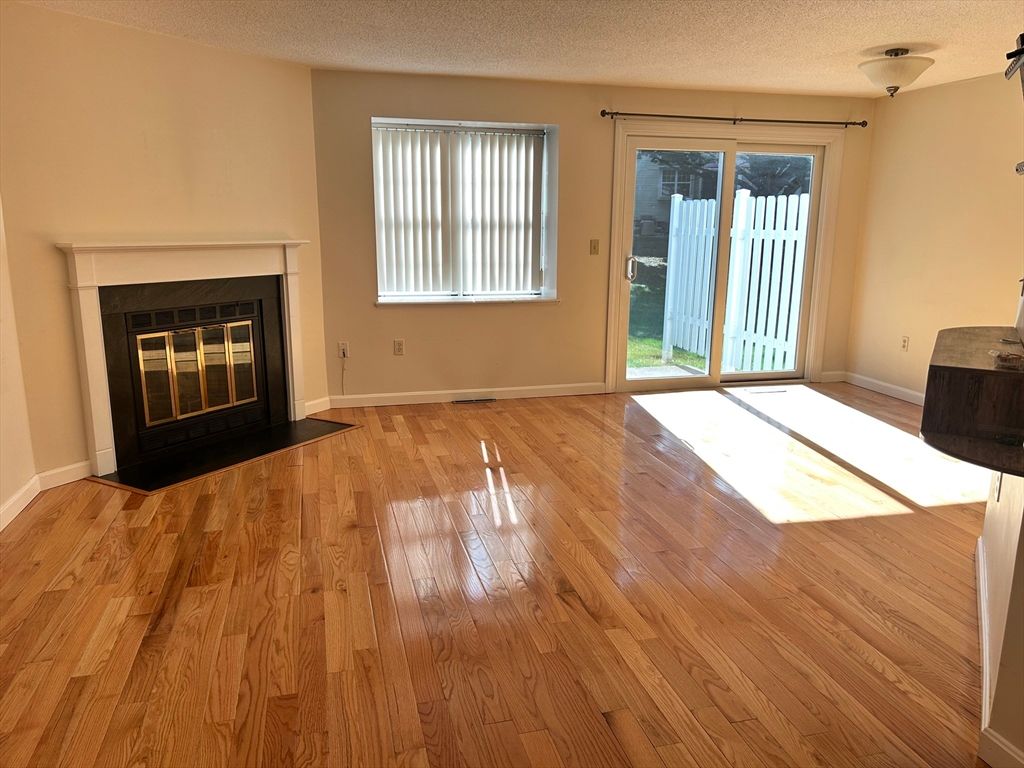 Empty room, Fireplace, Interior, Wood Texture Flooring