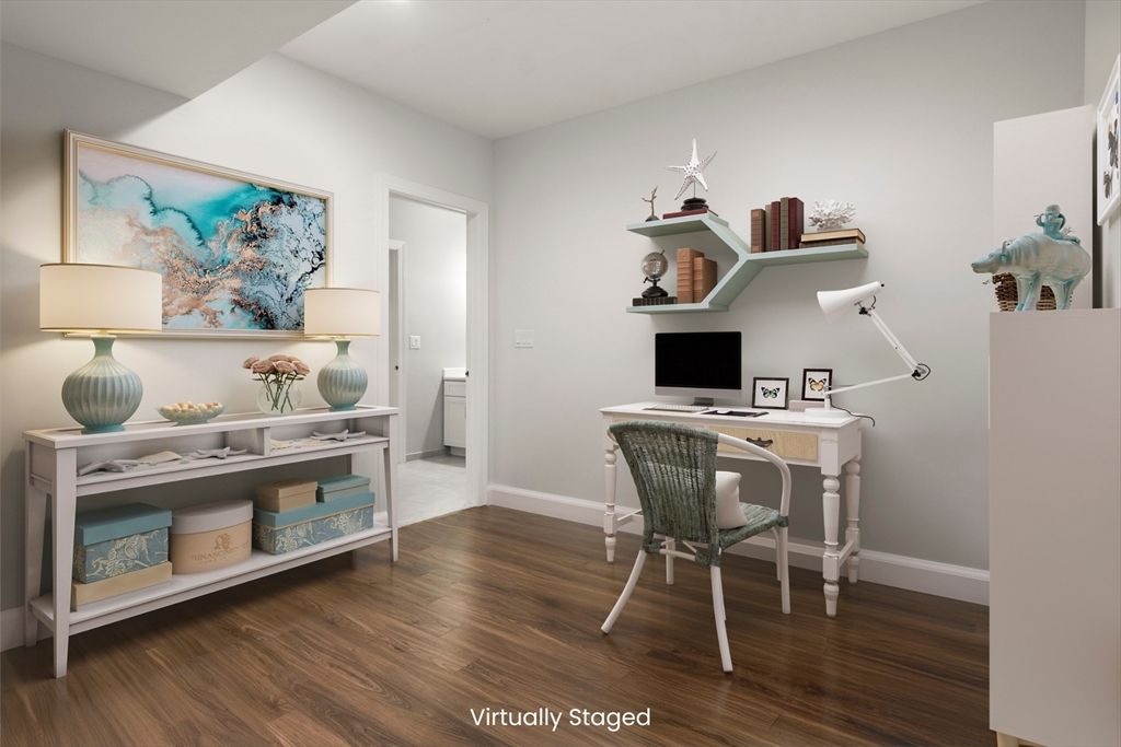 Home Office, Interior, Wood Texture Flooring