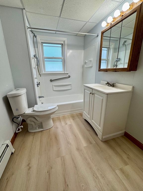 Bathroom, Interior, Wood Texture Flooring