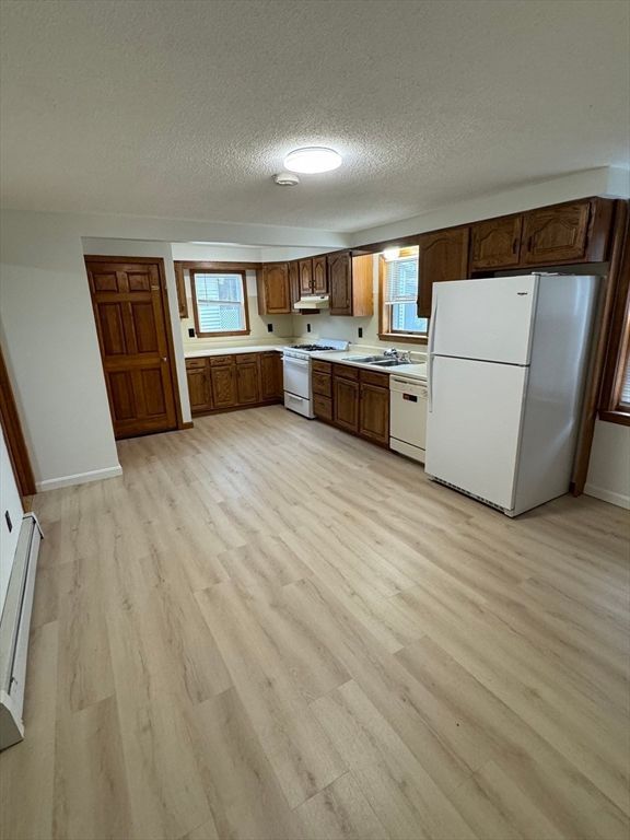 Interior, Kitchen, Wood Texture Flooring