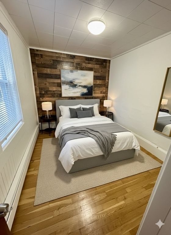 Bedroom, Interior, Wood Texture Flooring, Wooden Walls