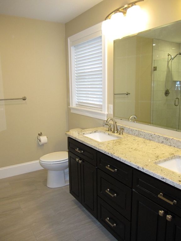 Bathroom, Dual Sink Vanities, Glass Shower, Interior