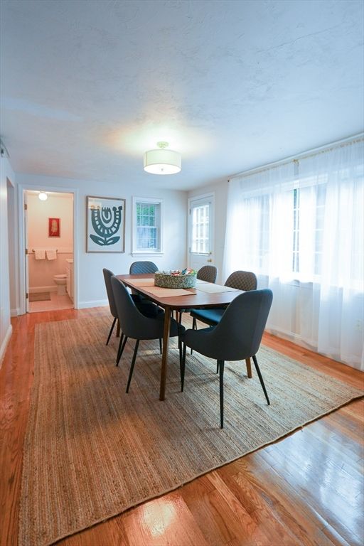 Dining room, Interior, Wood Texture Flooring