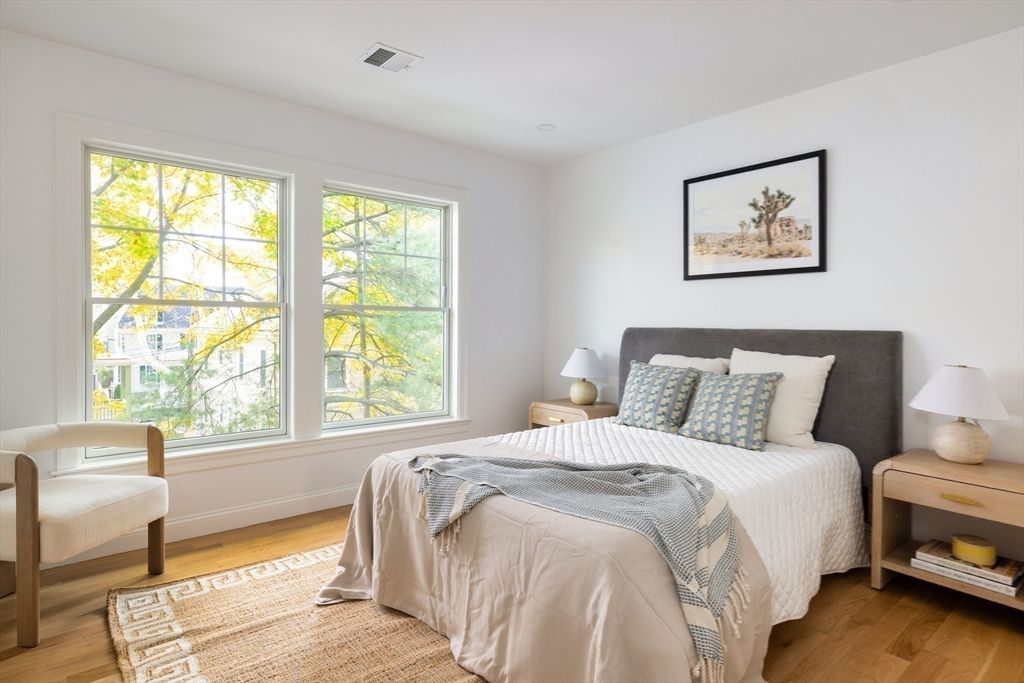 Bedroom, Interior, Wood Texture Flooring