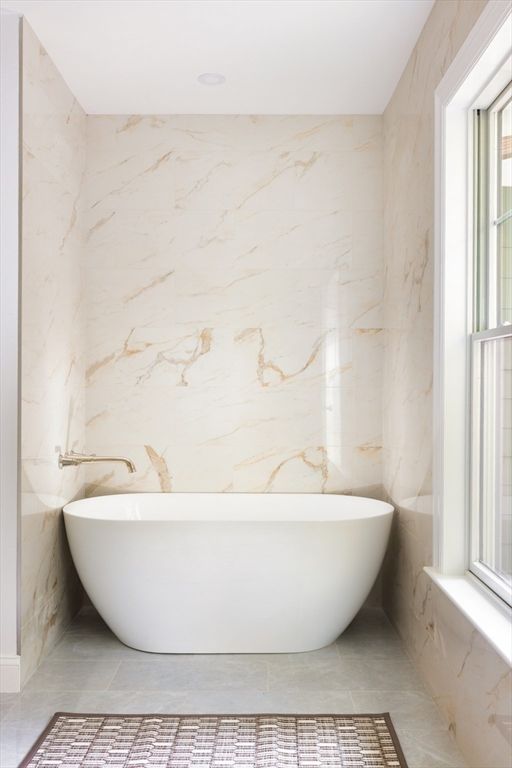 Bathroom, Free Standing Baths, Interior, Marble Walls