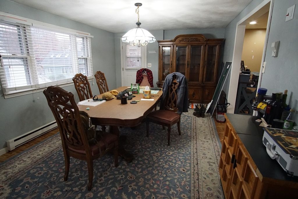 Dining room, Interior, Wood Texture Flooring