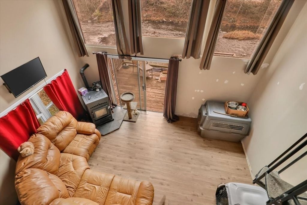 Fireplace, Interior, Wood Texture Flooring