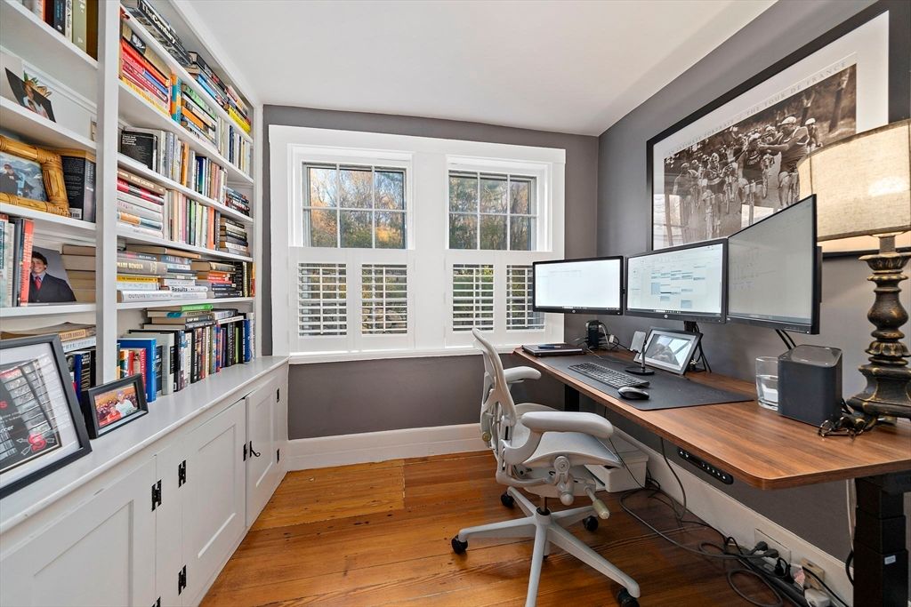 Home Office, Interior, Wood Texture Flooring