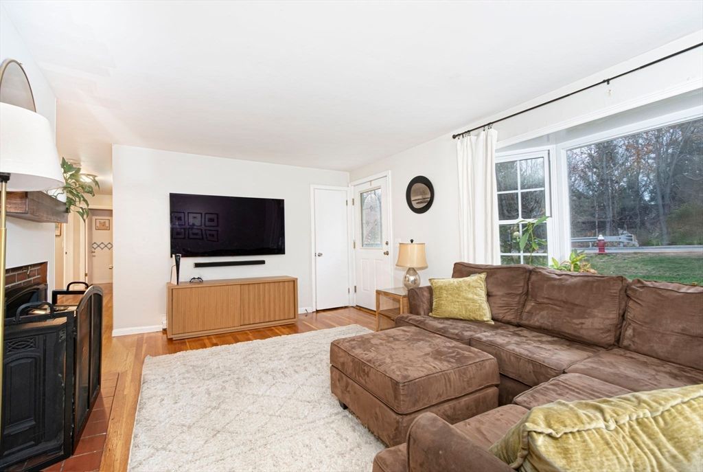 Fireplace, Interior, Living room, Wood Texture Flooring