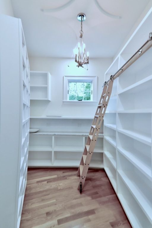 Chandelier, Interior, Walk-in Closets, Wood Texture Flooring