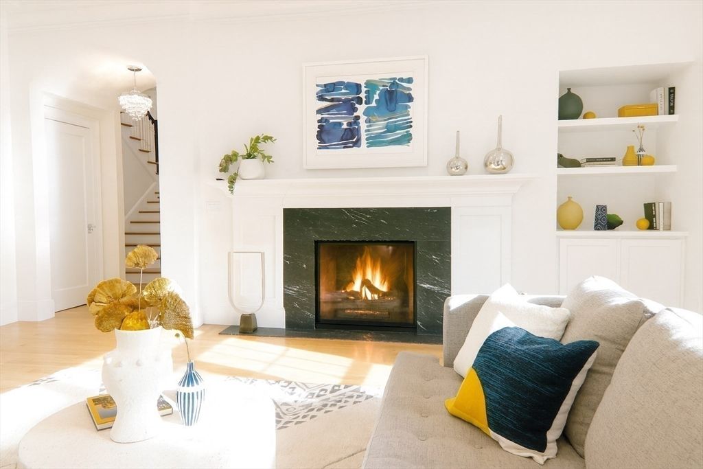 Chandelier, Fireplace, Interior, Living room, Wood Texture Flooring