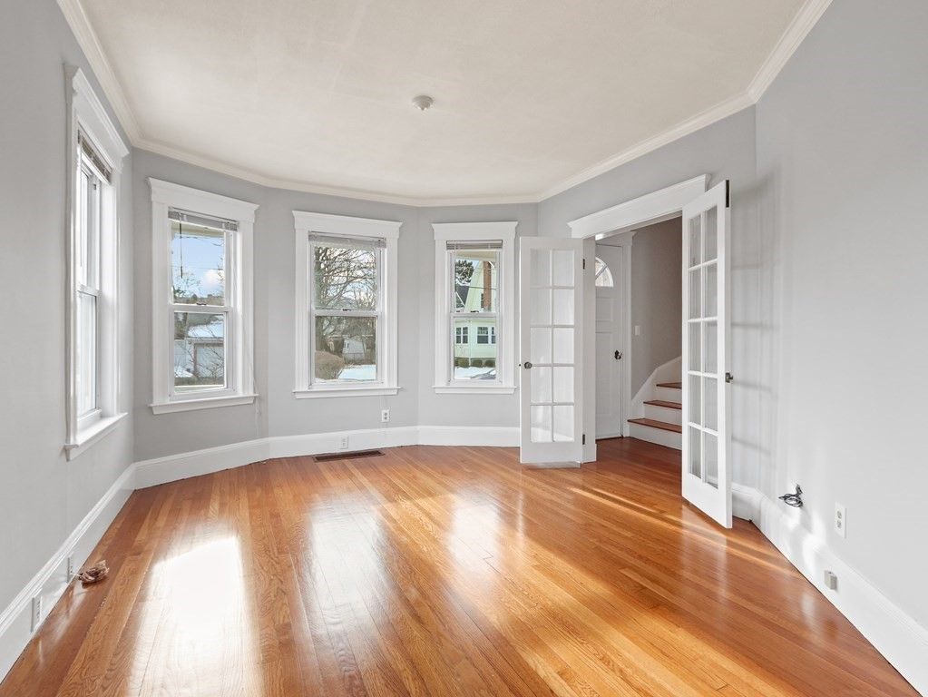 Empty room, Interior, Wood Texture Flooring