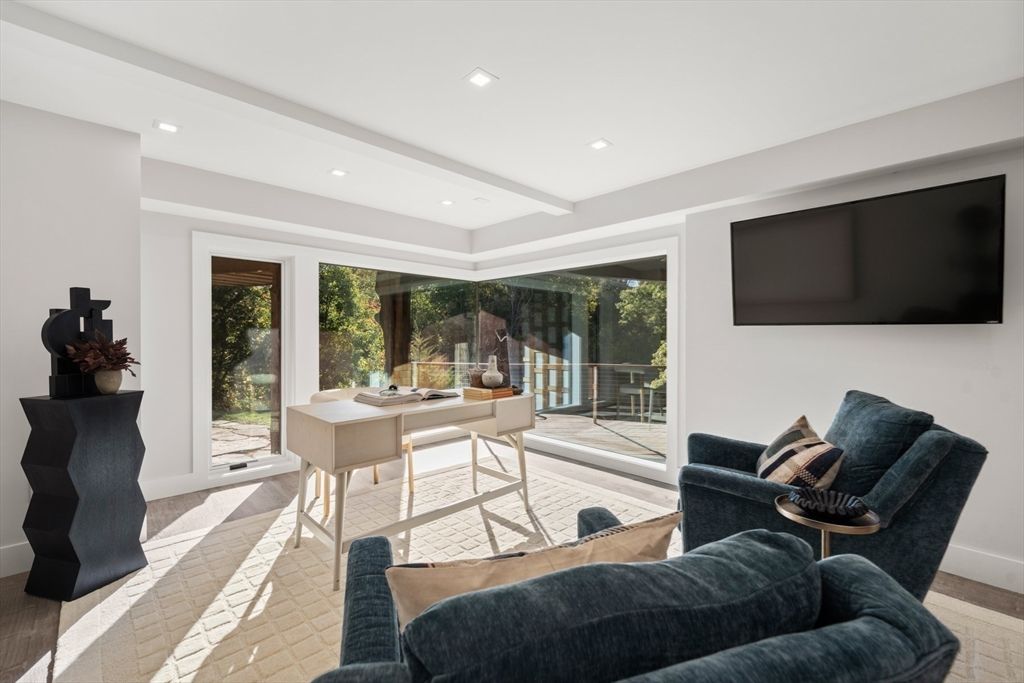 Home Office, Interior, Living room, Recessed Lighting